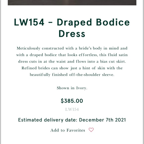 Amsale Little White Dress LW154 , Off the Shoulder Dress - Picture 6 of 6